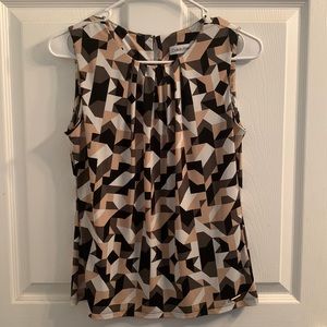 Calvin Klein sleeveless blouse petite small